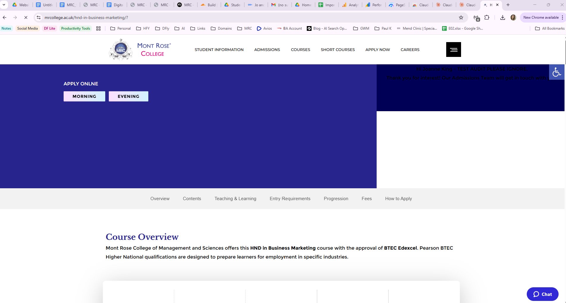 Desktop HND Business Marketing - Page Loading, Hero Visible